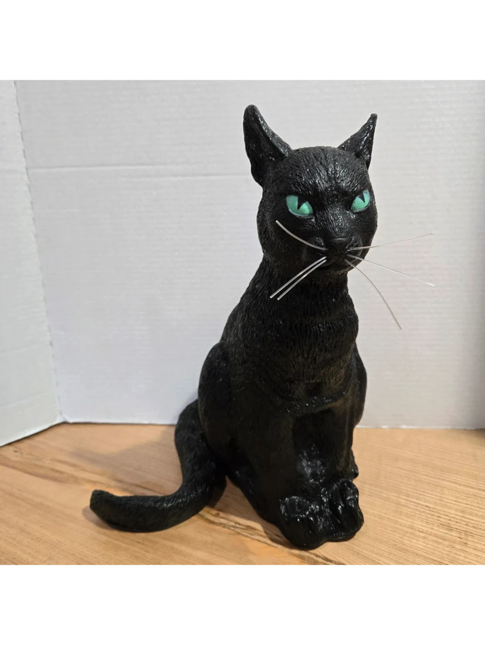 Realistic Rubber Cat 14" Black Halloween Figure Easter Unlimited